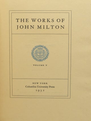 THE WORKS OF JOHN MILTON Vol V