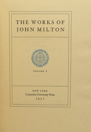 THE WORKS OF JOHN MILTON Vol V