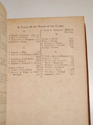 REPORTS OF CASES, Upon Appeals and Writs of Error, in the High Court of Parliament; From the Year 1701, to the Year 1779 with Tables, Notes, and References. (7 Volume Set); Vol I; Vol II; Vol III; Vol IV; Vol V; Vol VI; Vol VII