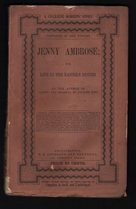 Item #231951 JENNY AMBROSE; or, Life in the Eastern States. Eliza Jane Cate, By the Author of...