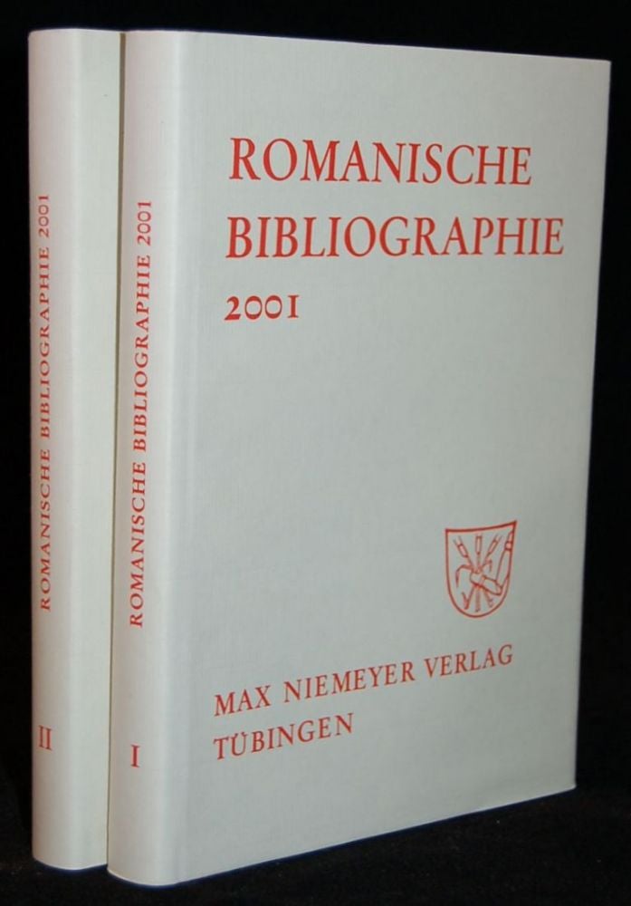 Item #245370 ROMANISCHE BIBLIOGRAPHIE 2001 (2 Volumes; Complete). Gunter Holtus.