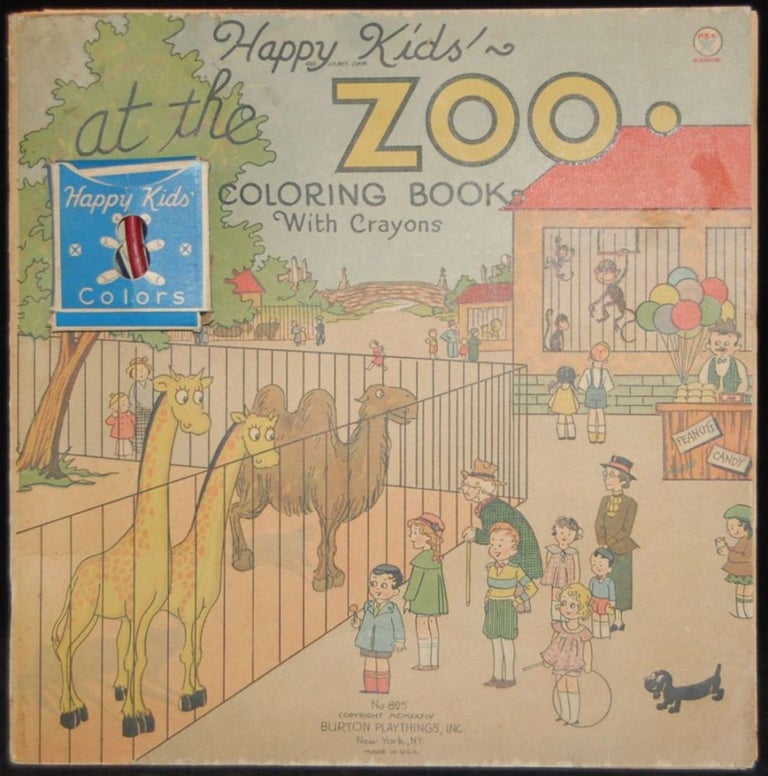 HAPPY KIDS' AT THE ZOO COLORING BOOK