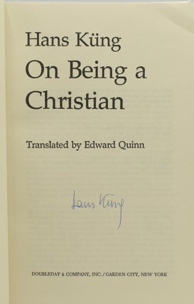 ON BEING A CHRISTIAN (Signed)