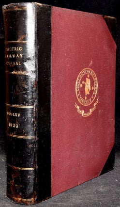 Item #269134 ELECTRIC RAILWAY JOURNAL. VOLUME 65. JANUARY TO JUNE, 1925