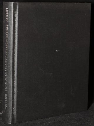 Item #272577 THE PHILOSOPHY AND AESTHETICS OF MUSIC. Edward Lippman | Christopher Hatch