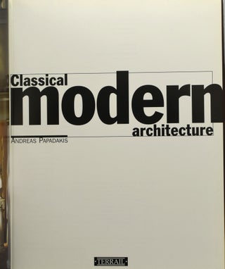 CLASSICAL MODERN ARCHITECTURE