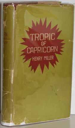 Item #278586 TROPIC OF CAPRICORN. Henry Miller