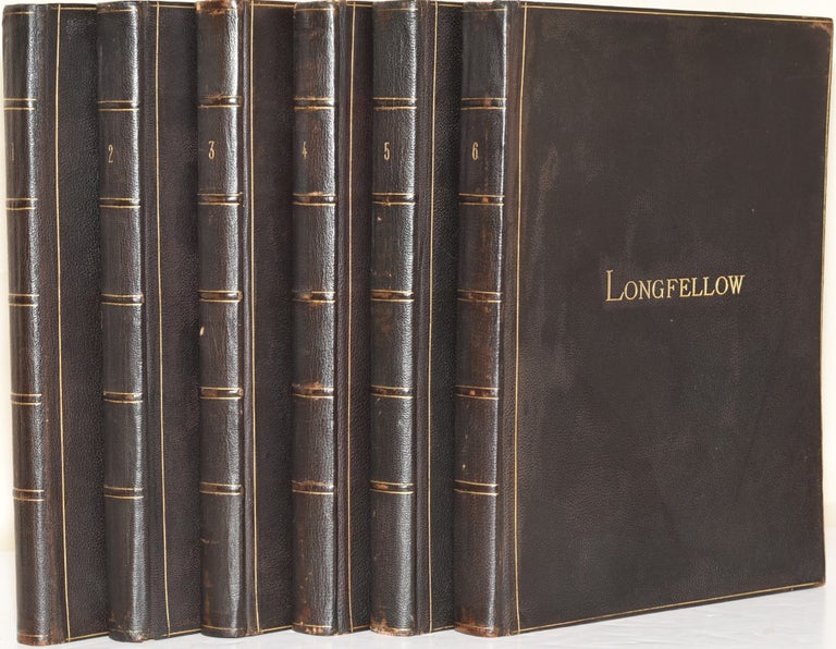 Item #280792 THE POETICAL WORKS OF HENRY WADSWORTH LONGFELLOW (6 Volumes). Henry Wadsworth Longfellow.