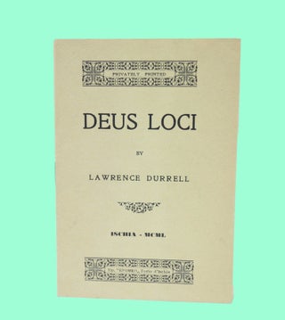 Item #281210 DEUS LOCI. Lawrence Durrell