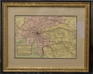 Item #282624 [MAP] A MAP OF THE COUNTRY ROUND PARIS. Iohn Luffman, John Luffman