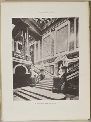 INTERIORS DECORATIONS AND FURNISHINGS OF LONDON GUILD HALLS.