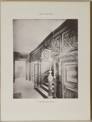 INTERIORS DECORATIONS AND FURNISHINGS OF LONDON GUILD HALLS.