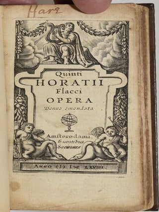 QUINTI HORATII FLACCI OPERA DENUO EMENDATA.