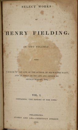 SELECT WORKS OF HENRY FIELDING. IN TWO VOLUMES. VOL. I & II. (TWO VOLUMES)