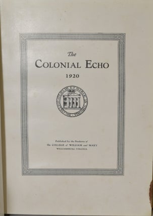 THE COLONIAL ECHO. 1920.