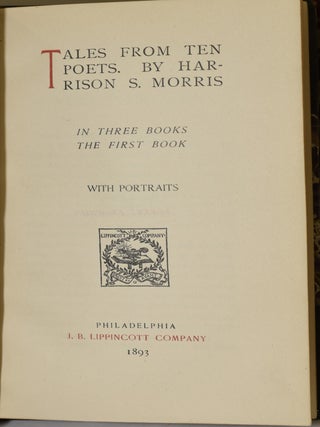 TALES FROM TEN POETS. (THREE VOLUMES)