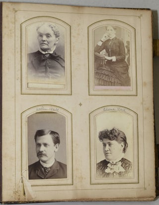 [PHOTOGRAPH ALBUM] 1870’s. THOMAS FAMILY. OHIO
