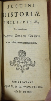 HISTORIAE PHILIPPICAE EX RECENSIONE JOANNIS GEORGII GRAEVII. CUM INDICE RERUM LOCUPLETISSIMO.