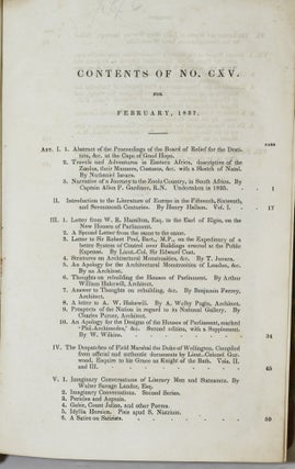 THE LONDON QUARTERLY REVIEW. [4 ISSUES, 1837] FEB., MAR., JULY, OCT. 1837. #s CXV, CXVI, CVIII