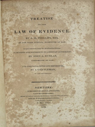 A TREATISE ON THE LAW OF EVIDENCE.