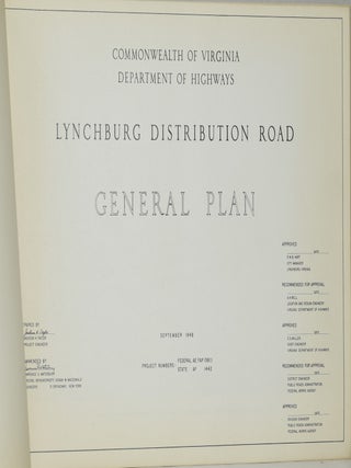 LYNCHBURG DISTRIBUTION ROAD. GENERAL PLAN.