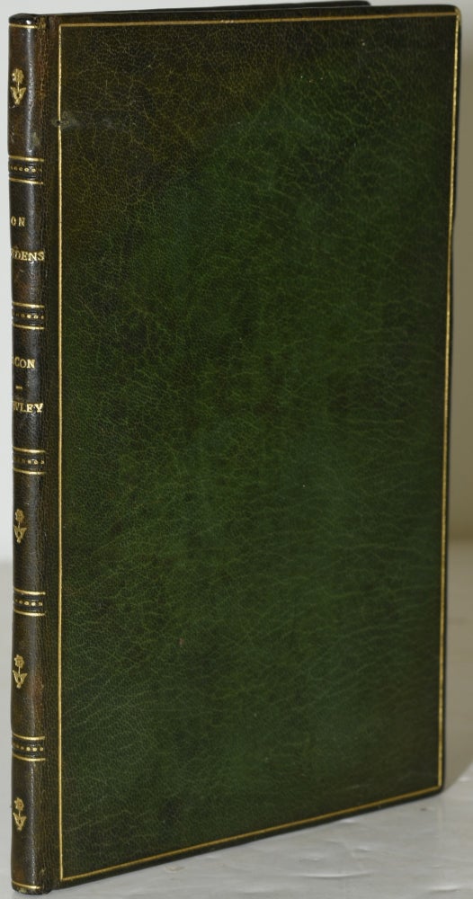Item #284655 ON GARDENS. TWO ESSAYS [THE ASTOLAT OAKLEAF SERIES]. Francis Bacon, Abraham Cowley.
