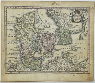 Item #285041 [MAP] DANIAE CUM SERIE INSULARUM SUARUM REGN. (ATLAS PORTALIS). Johann Cristoph Weigel