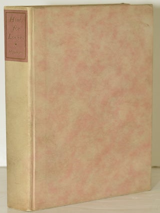 Item #285179 HINTS FOR LOVERS. Arnold Haultain