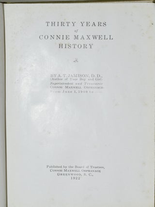 THIRTY YEARS OF CONNIE MAXWELL HISTORY