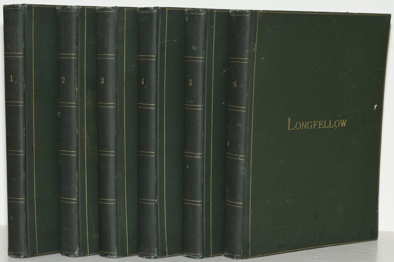 Item #286169 THE POETICAL WORKS OF HENRY WADSWORTH LONGFELLOW (6 Volumes). Henry Wadsworth Longfellow.