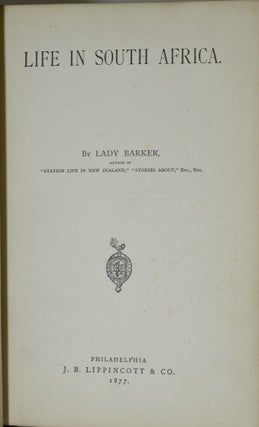 Item #286191 LIFE IN SOUTH AFRICA. Mary Anne Broome, Lady Broome