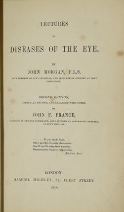 LECTURES ON DISEASES OF THE EYE.