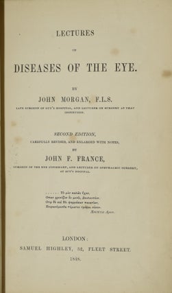 LECTURES ON DISEASES OF THE EYE.
