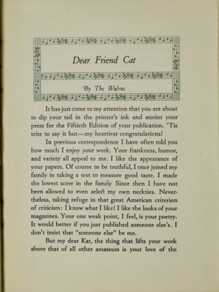 ALF’S CAT. SEPTEMBER, 1946-JULY, 1947. NO. 50-60. (ONE VOLUME)