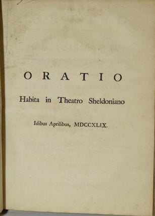 COLLECTION OF TEN MID-EIGHTEENTH CENTURY POEMS. | EPISTLES TO THE GREAT FROM ARISTIPPUS; THE CALL OF ARISTIPPUS; ODES BY MR. GRAY; AN ELEGY WRITTEN IN A COUNTRY CHURCH YARD; AN ODE TO THE COUNTRY GENTLEMEN OF ENGLAND; HARDYKNUTE: A FRAGMENT; ORATIO IN THEATRO SHELDONIANO; MONS CATHARINAE, PROPE WINTONIAM; TO THE RIGHT HONOURABLE SIR ROBERT WALPOLE; THE STATE OF ROME, UNDER NERO AND DOMITIAN. (ONE VOLUME)