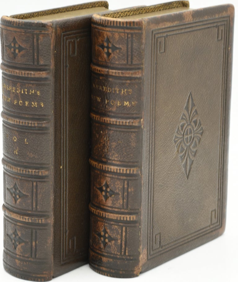 Item #286574 NEW POEMS BY OWEN MEREDITH. IN TWO VOLUMES. VOL. I & II. CHRONICLES AND CHARACTERS. ORVAL AND OTHER POEMS. (TWO VOLUMES). Owen Meredith, 1st Earl of Lytton Edward Robert Bulwer-Lytton.