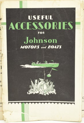 [4 JOHNSON SEA HORSE MOTORS REPAIR BOOKLETS] INSTRUCTIONS; JOHNSON SEA-HORSE OUTBOARD MOTORS, FOR MODEL HD(L). | INSTRUCTION BOOK FOR JOHNSON SEA HORSE MOTORS, [THIS BOOK COVERS 1932 MODELS AS WELL AS PREVIOUS MODELS] EDITION J 1930. FOR ALL MOTORS EXCEPT THOSE HAVING ELECTRIC STARTERS. | JOHNSON SEA HORSE 12 REPAIR PARTS CATALOG. MODEL K-50. | USEFUL ACCESSORIES FOR JOHNSON MOTORS AND BOATS. (FOUR VOLUMES)