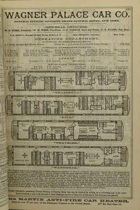 [JANUARY 1891] TRAVELERS’ OFFICIAL RAILWAY GUIDE FOR THE UNITED STATES AND CANADA; CONTAINING RAILWAY TIME SCHEDULES, CONNECTIONS, AND DISTANCES; OCEAN AND INLAND STEAM NAVIGATION ROUTES; MAPS OF PRINCIPAL LINES AND LISTS OF GENERAL OFFICERS, TOGETHER WITH ALL SUCH MISCELLANEOUS INFORMATION RELATIVE TO RAILWAY IMPROVEMENTS AND PROGRESS AS MAY BE USEFUL TO THE TRAVELING PUBLIC, THE BUSINESS COMMUNITY, AND RAILWAY COMPANIES. (23D YEAR, NO. 8.)