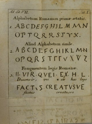 BIBLIOTHECA DOMESTICA BONARUM ARTIUM AC ERUDITIONIS STUDIOSORUM USUI INSTRUCTA ET APERTA. OPUS SECULI NOSTRI STUDIIS AC MORIBUS ACCOMMODATUM. TOMULUS I. DE ARTIBUS ET SCIENTIIS UNIVERSE, AD DE GRAMMATICA SEU LINGUA LATINA. TOMULUS II. DE POESI, AC THETORICA SEU ELOQUENTIA SACRA ET PROFANA. TOMULUS III. DE HISTORIA SACRA ET PROFANA DEQUE RE NUMARIA. TOMULUS IV. DE RE DIPLOMATICA, DEQUE PHILOSOPHIA NATURALI ET MORALI. TOMULUS V. DE MATHESI GENERATIM: SINGILLATIM DE GEOGRAPHIA, ARCHITECTONICACIVILI AC MILITARI, DEQUE ASTRONOMIAE PARTE PRIMA. TOMULUS VII. DE JURISPRUDENTIA CIVILI ET ECCLESIASTICA. TOMULUS VIII. DE THEOLOGIA POSITIVA, POLEMICA, ET MORALI. TOMULUS IX. DE THEOLOGIA SCHOLASTICA, DOGMATICA ET HISTORICA. TOMULUS X. DE ARTE CRITICA ET DE RE ANTIQUARIA HEBRAEORUM. TOMULUS XI. DE RE ANTIQUARIA GRAECORUM, ROMANORUM, ET GERMANORUM. (TEN VOLUMES)
