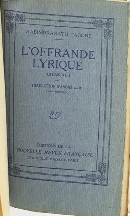 L’OFFRANDE LYRIQUE (GITANJALI).