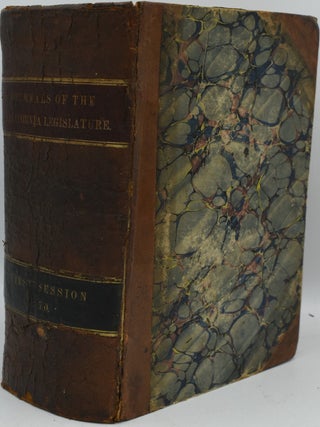 Item #287420 JOURNAL OF THE SENATE OF THE STATE OF CALIFORNIA; AT THEIR FIRST SESSION. BEGUN AND...