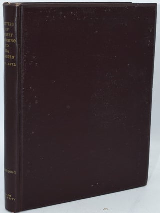 Item #287448 LETTERS OF ROBERT BROWNING TO MISS ISA BLAGDEN. A. Joseph Armstrong |, Robert Browning