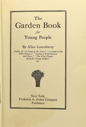 THE GARDEN BOOK FOR YOUNG PEOPLE.