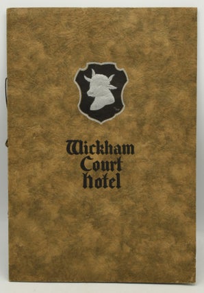 Item #288393 [BROCHURE] WICKHAM COURT HOTEL. Clare Leighton