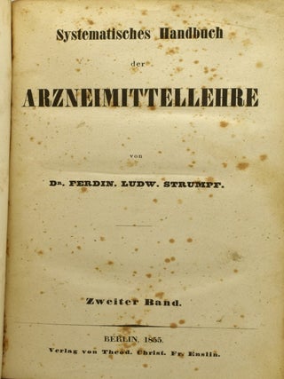 SYSTEMATISCHES HANDBUCH DER ARZNEIMITTELLEHRE. ZWEITER BAND. (VOLUME TWO ONLY)