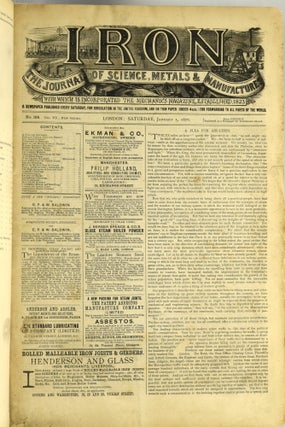 IRON: THE JOURNAL OF SCIENCE, METALS & MANUFACTURE: A Newspaper Published Every Saturday VOLUME VII, JANUARY TO JUNE, 1876.