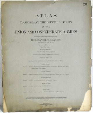 Item #289628 ATLAS TO ACCOMPANY THE OFFICIAL RECORDS OF THE UNION AND CONFEDERATE ARMIES....