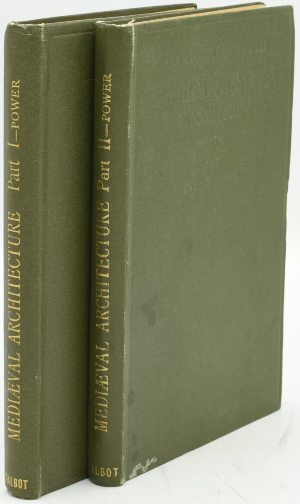 Item #289642 ENGLISH MEDIAEVAL ARCHITECTURE. IN THREE PARTS. PARTS 1 & 2 ONLY. (THE ANTIQUARIES’ PRIMERS SERIES) (VOL. ONE AND TWO ONLY, OF THREE). Cyril E. Power.