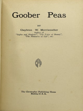 GOOBER PEAS.
