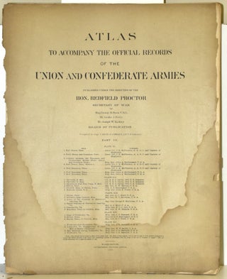 Item #289764 [PART 3] ATLAS TO ACCOMPANY THE OFFICIAL RECORDS OF THE UNION AND CONFEDERATE...